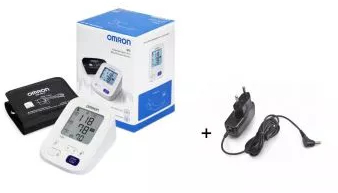 Pachet promotional Tensiometru de brat OMRON M3 HEM-7154-E + Adaptor priza inclus manseta 22-42cm 