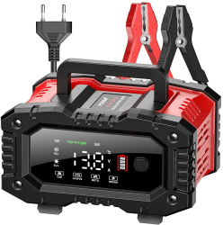Redresor Auto Digital Foxsur FPT-200 Incarcator Automat 12V/24V 20A pentru Baterii 6Ah-300Ah Ecran LCD si Compatibilitate Extinsa pentru B 
