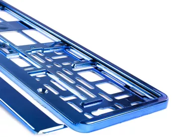 Suport numar inmatriculare din plastic calitate Premium culoare ALBASTRA 