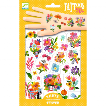 Tatuaje Flori colorate Djeco 