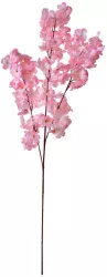 Set 3 crengute flori Piersic artificiale roz maro 20x10x106 cm 
