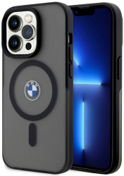 Husa pentru iPhone 15 Pro - BMW Hardcase IML Signature MagSafe BMHMP15LDSLK - Black 