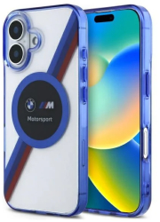 Husa pentru iPhone 16 - BMW Hardcase Motorsport IML Circle MagSafe BMHMP16L23HTPUT - Transparent 