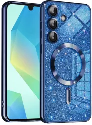 Husa pentru Samsung Galaxy A16 4G / A16 5G - Techsuit Luxury Glitter MagSafe - Deep Blue 