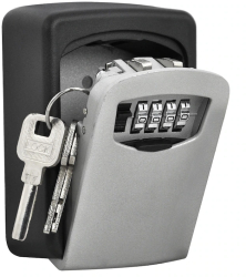 Seif de perete pentru chei Master Lock Metal 106 x 146 mm Negru 
