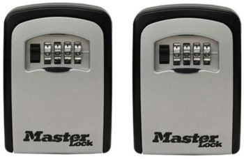 Set 2 cutii metalice pentru chei Master Lock 5401EURD cifru mecanic 115 x 85 mm metal 