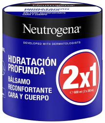 Set Balsam de corp cu proprietati ultra-hidratante Neutrogena Deep Moisture 2 x 300 ml 