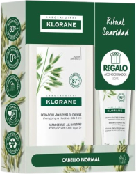 Set cu lapte de ovaz sampon revitalizant 400 ml + balsam hidratant 50 ml Klorane A La Leche De Avena 