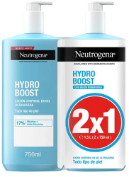 Set Lotiune de corp cu textura de gel Neutrogena Hydro Boost 2 x 750 ml