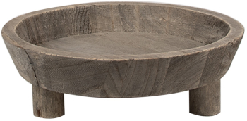 Suport ghiveci flori lemn maro 22x7 cm 