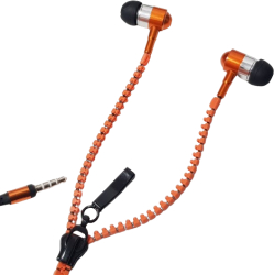 Casti tip fermoar cu microfon sunet puternic X-Bass PRO culoare portocaliu 