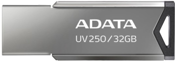 MEMORIE USB 2.0 ADATA 32 GB clasica carcasa metalica argintiu AUV250-32G-RBK 