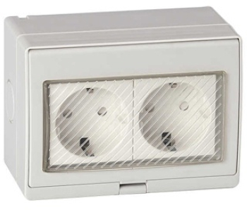 Priza Dubla Schuko Ip55