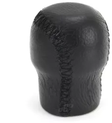 Nuca schimbator de viteza din piele neagra cu fir negru - 01757 