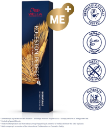 Vopsea de par permanenta Wella Professionals Koleston Perfect 8/3 WARM RICH NATURAL Blond deschis auriu 60 ml 