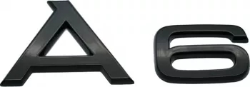 Emblema A6 pentru Audi Negru lucios 