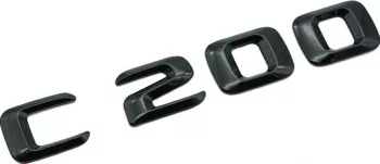Emblema C 200 Negru pentru spate portbagaj Mercedes 