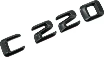 Emblema C 220 Negru pentru spate portbagaj Mercedes 