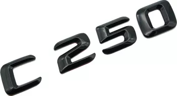 Emblema C 250 Negru pentru spate portbagaj Mercedes 