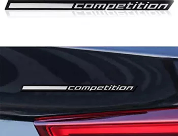 Emblema Competition spate portbagaj BMW 
