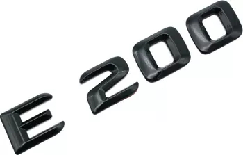 Emblema E 200 Negru pentru spate portbagaj Mercedes 