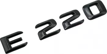 Emblema E 220 Negru pentru spate portbagaj Mercedes 