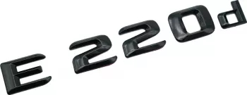 Emblema E 220d Negru pentru spate portbagaj Mercedes 