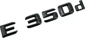 Emblema E 350d Negru pentru spate portbagaj Mercedes 