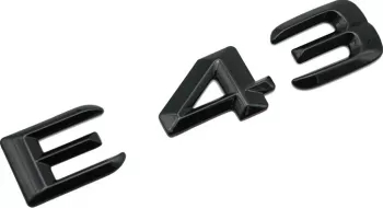 Emblema E 43 Negru pentru spate portbagaj Mercedes 