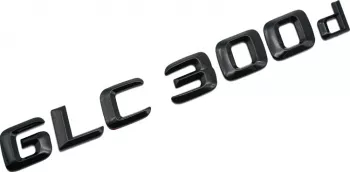 Emblema GLC 300d Negru pentru spate portbagaj Mercedes 