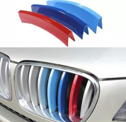 Emblema ornament plastic grila BMW MPower X3 X4 F25 F26 7 bare 2011-2017 