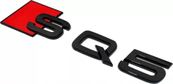 Emblema SQ5 spate portbagaj Audi Negru 