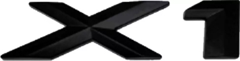 Emblema X1 spate portbagaj BMW Negru matt 
