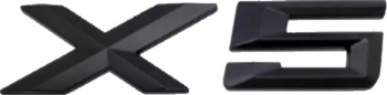 Emblema X5 spate portbagaj BMW Negru matt 