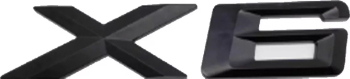 Emblema X6 spate portbagaj BMW Negru 