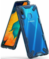 Husa Samsung Galaxy A30 2019 Ringke FUSION X Transparent/Albastru 