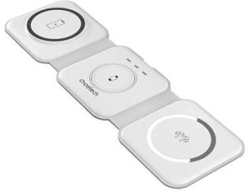 Incarcator wireless si inductie magnetica 3in1 15W CHOETECH 