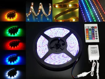 Kit banda Led RGB 5m cu telecomanda