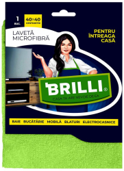 Laveta microfibra intreaga casa Brilli 40 X 40 cm 1 bucata/set 
