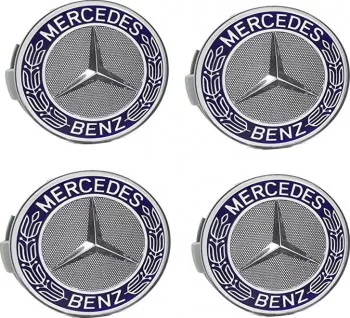 Set 4 capacele roti 75mm pentru jante aliaj Mercedes 