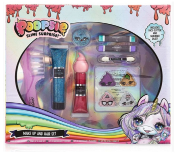 Set de machiaj si colorarea parului pentru copii Poopsie Slime Surprise 68-0013