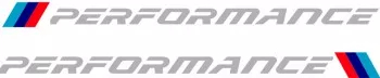 Set sticker pentru praguri sau usi M performance culoare alb pentru Bmw 