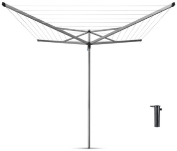 Spatiu exterior Brabantia Essential 90300257 40 m Ancora din beton Rezistent la coroziune Inox 