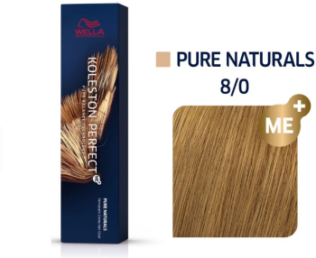 Vopsea de par permanenta Wella Professionals Koleston Perfect Pure Naturals 8/0 Blond deschis 60 ml 