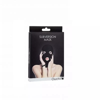Cagula BDSM spandex neagra Gonga® Negru 