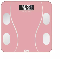 Cantar Electronic Inteligent De Baie SIKS Cu Aplicatie Smart Corporal Ecran Digital Iluminat Termometru Suporta Maxim 180 Kg Baterii R 