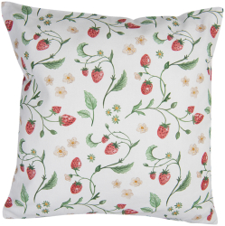 Fata perna bumbac multicolor Capsuni 40x40 cm 