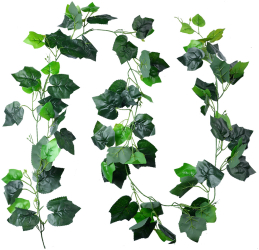 Ghirlanda Frunze artificiale verzi 20x10x220 cm 