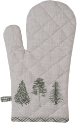 Set 2 manusi Forest termorezistente bumbac bej verde 18x30 cm 