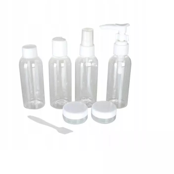Set 6 recipiente cosmetice din plastic Gonga® Transparent 